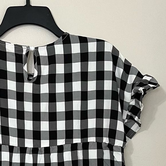 Boutique | Gingham Mini Sundress, Oversized and  Lightweight - Picture 3 of 3